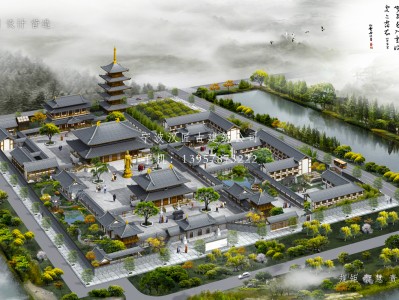 永康寺庙建筑总体规划方案